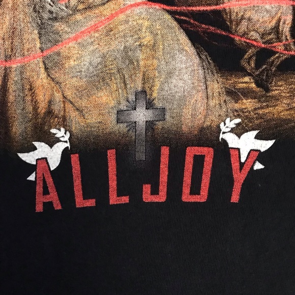 All Joy Aaron Clark Christian Rock Band T-Shirt Mens Size 2XL Black - Picture 5 of 9